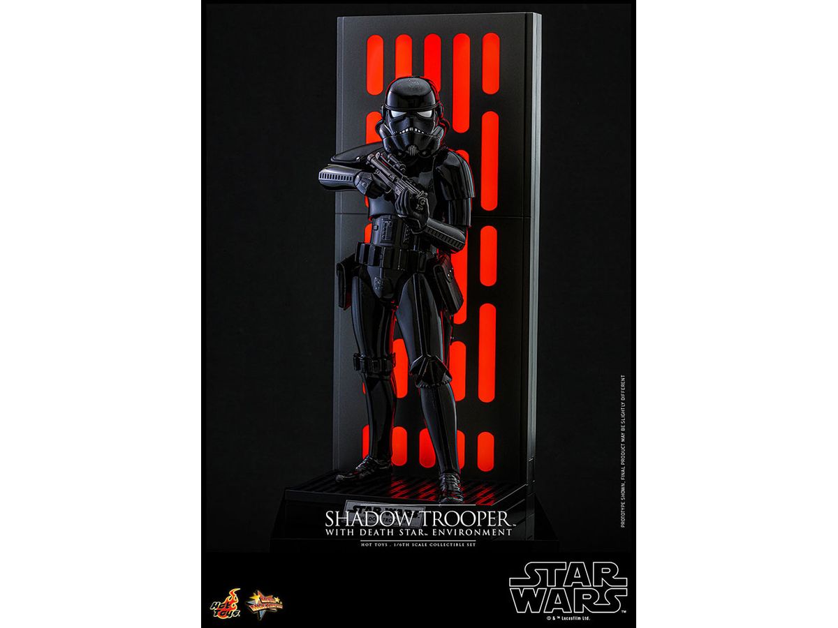 Movie Masterpiece - Scale Fully Poseable Figure: Star Wars - Shadow Trooper (with Death Star Environment)