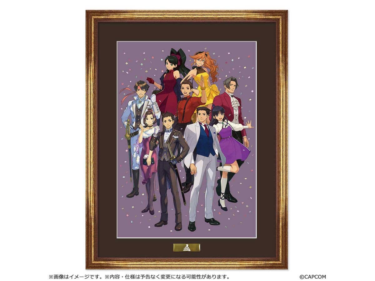 Ace Attorney 25th Anniversary: Main Visual Framed Character Fine Graph