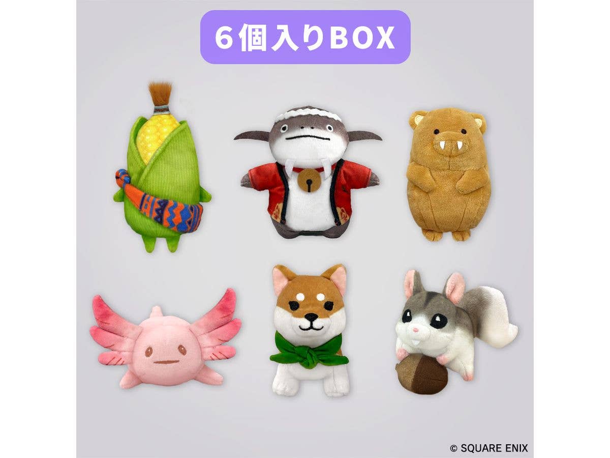 Final Fantasy XIV Mini Puppet Plush Collection Vol. 3 (1 Box, 6 Pieces)