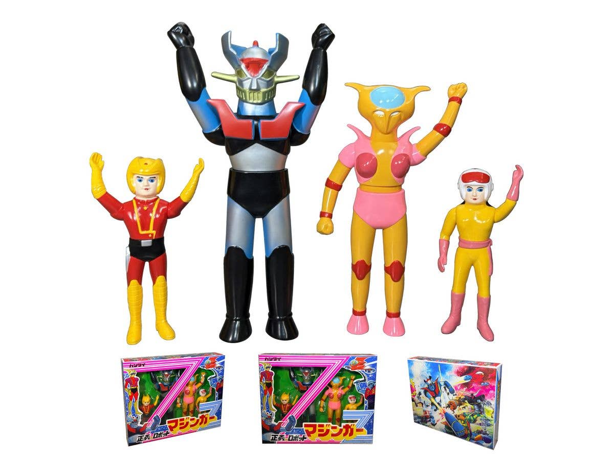 Vinyl Archives Project Reissue Justice Robot Mazinger Z Soft Vinyl Figure Set