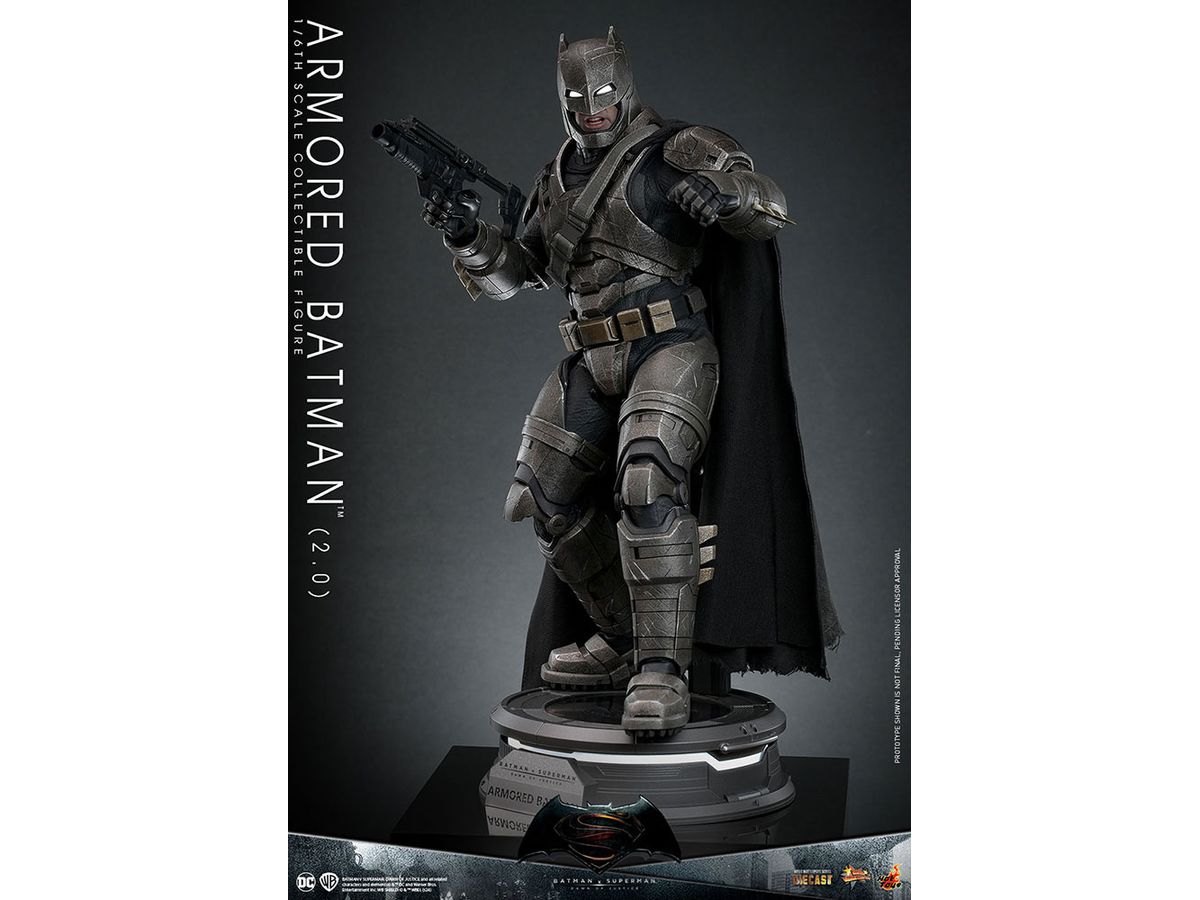 Movie Masterpiece Diecast - Scale Fully Poseable Figure: Batman v Superman: Dawn of Justice - Armored Batman 2.0