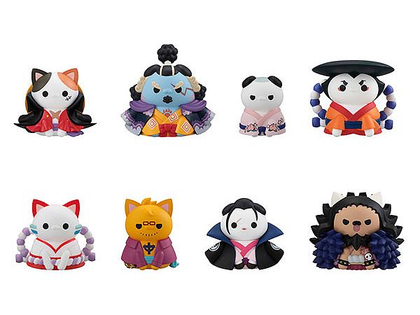 MEGA CAT PROJECT One Piece Nyan Piece Nyan! Luffy and Wano Country Arc: 1Box (8pcs) (Reissue)