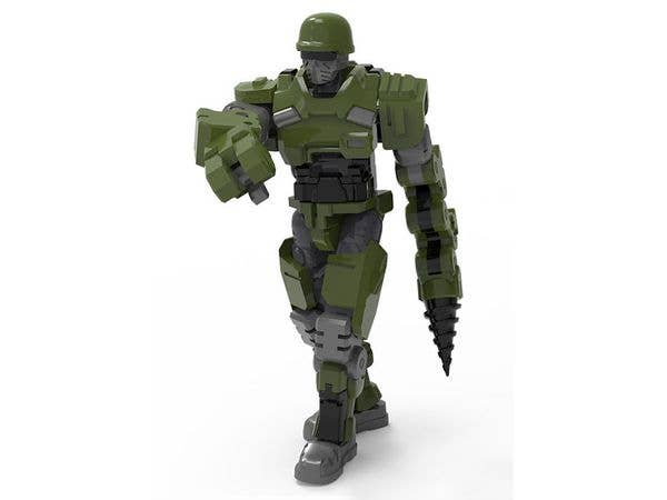 Remnant Dome Series WWS-O-01/04 Match Soldier / Industrial Soldiers Plastic Model Kit (Green)